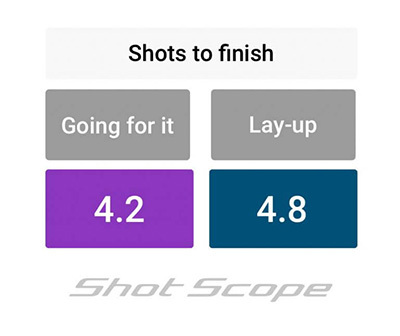 shots to finish, lay up v going for it