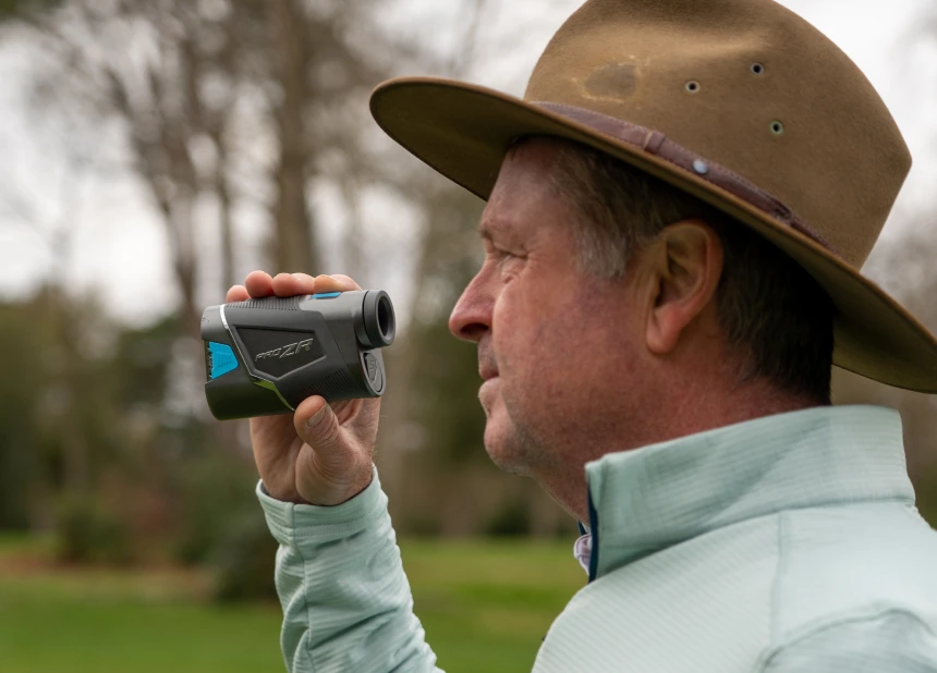 Golf rangefinder that clips to hat online