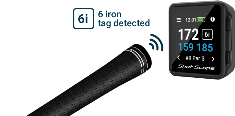  Shot Scope H4 GPS Handheld with Shot Tracking - F/M/B