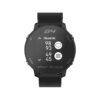 Front view of Black G4 GPS watch with hazard screen