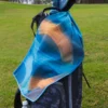 Shot Scope towel on golf bag