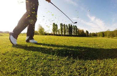 golfer approach shot