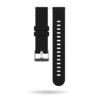 Front view of black G5 watch strap