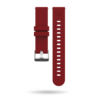 Front view of burgundy G5 watch strap