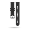 Front view of carbon grey G5 watch strap