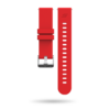 Front view of racing red G5 watch strap