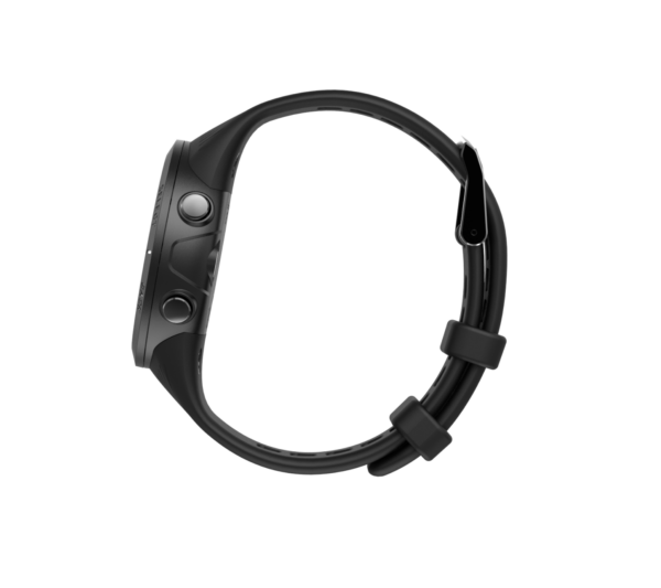 Side view of Black V5 GPS watch