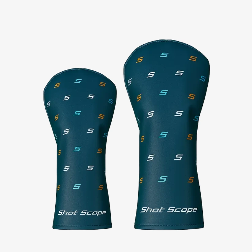 Shot Scope driver and fairway wood headcovers side by side