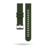 Front view of army green G5 watch strap