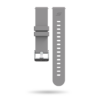 Front view of steel grey G5 watch strap