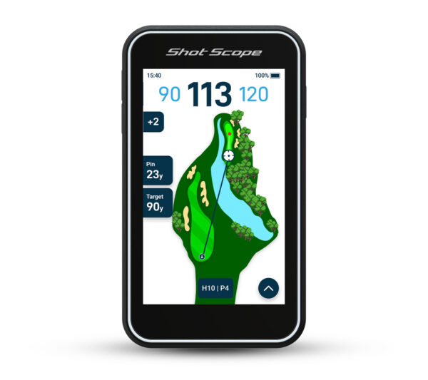 Shot Scope H50 GPS Handheld showing course maps preview