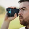 Male golfer using Blue PRO L2 rangefinder