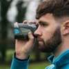 Male golfer using PRO ZR rangefinder