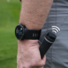 Male golfer wearing Black V5 GPS watch shot tracking