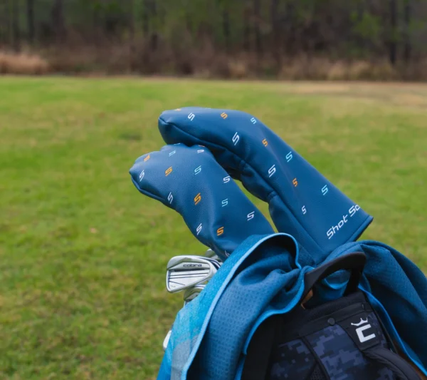 Shot Scope fairway headcover on golf club