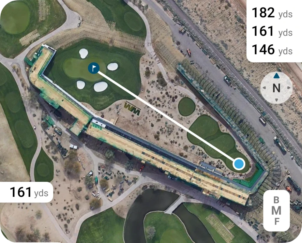 shot scope gps maps on waste management tpc scottsdale hole 16